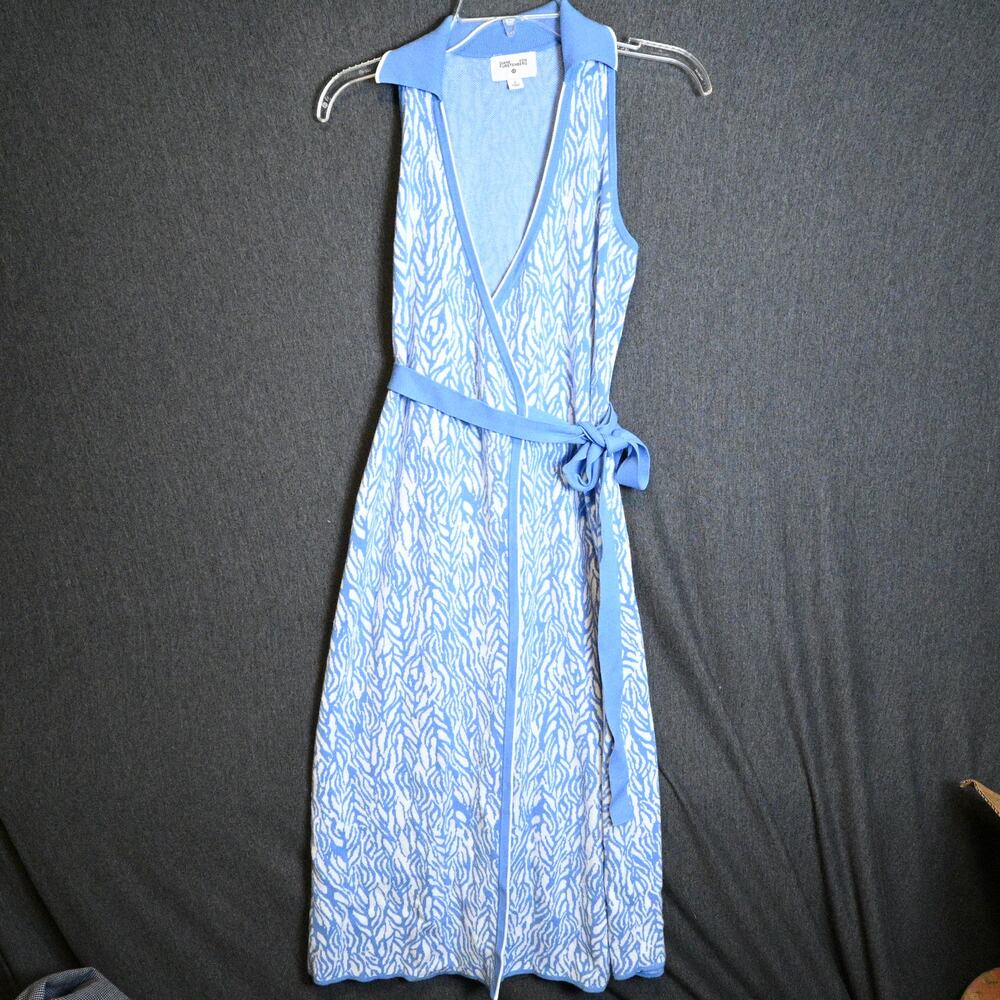Diane von Furstenberg x Target Women's S Sea Twig Midi Wrap Sweater Dress